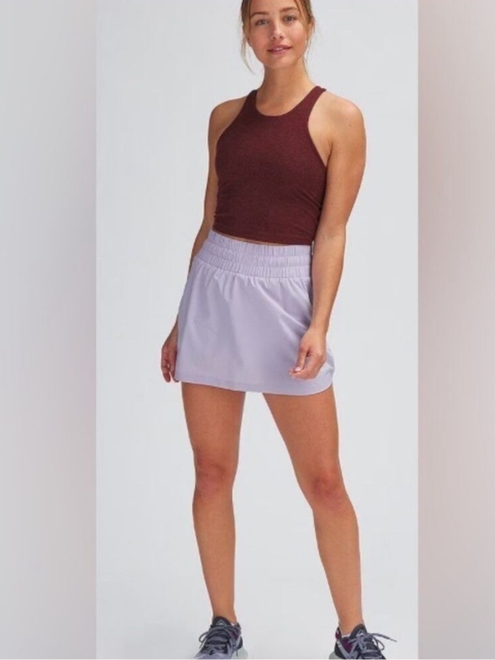 Backcountry women's casual hike skort light lavender Elastic Waist Medium